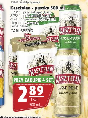 Piwo Kasztelan promocja w Prim Market