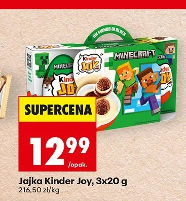 Jajka Kinder Joy 3-pak 20 g promocja w Biedronka
