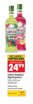 Likier Soplica Egzotyczna kaktus arbuz promocja w Biedronka