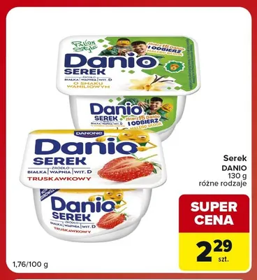 Serek Danio promocja w Carrefour Market