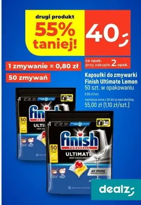 Kapsułki do zmywarki Lemon 50 szt. w opakowaniu promocja w Dealz