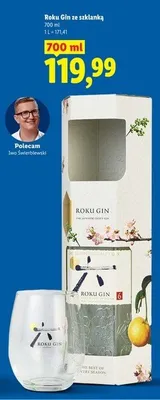 Gin Roku ze szklanką promocja w Lidl