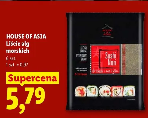 Liście alg morskich House of Asia promocja w Lidl