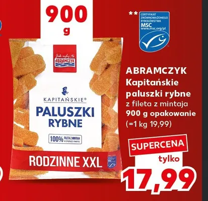 Kapitańskie paluszki rybne z fileta z mintaja Abramczyk promocja w Kaufland