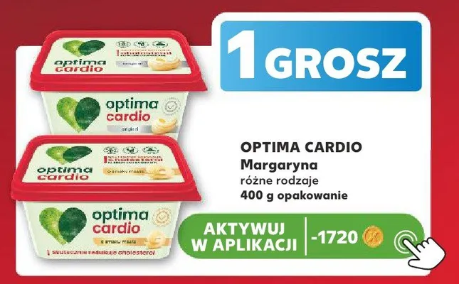 Margaryna Optima Cardio o smaku masła promocja w Kaufland