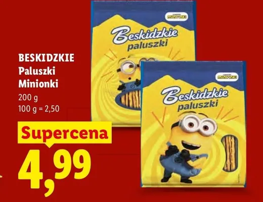 Paluszki Beskidzkie Minionki promocja w Lidl