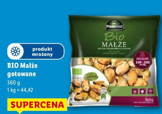 Małże gotowane 360 g promocja w Lidl