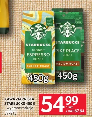 Kawa ziarnista Starbucks Pike Place Roast promocja w Selgros