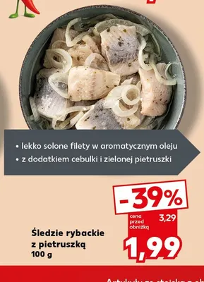 Śledzie rybackie z pietruszką promocja w Kaufland
