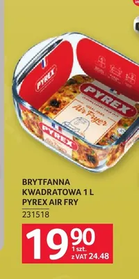 Brytfanna kwadratowa 1 l Pyrex Air Fry promocja w Selgros