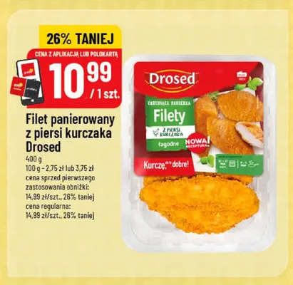 Filet panierowany z piersi kurczaka Drosed promocja w POLOmarket