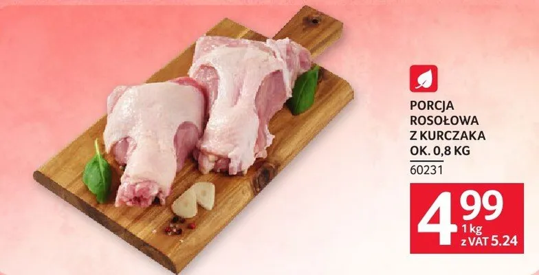 Porcja rosołowa z kurczaka ok. 0.8 kg promocja w Selgros