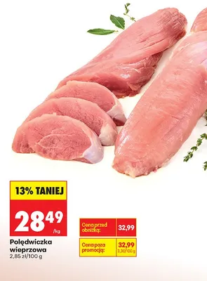 Polędwiczka wieprzowa promocja w Biedronka