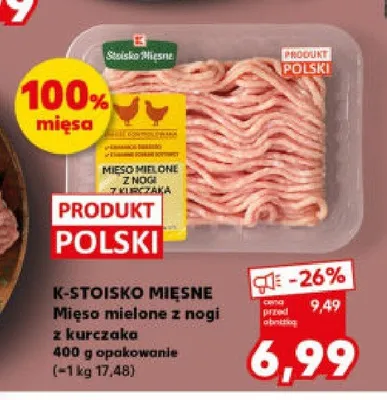 Mięso mielone z nogi z kurczaka promocja w Kaufland