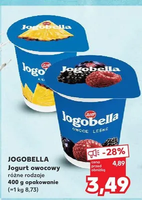 Jogurt owocowy Jogobella brzoskwiniowy promocja w Kaufland