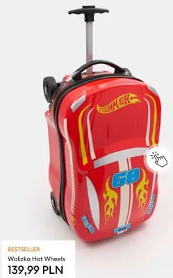 Walizka Hot Wheels promocja w Sinsay
