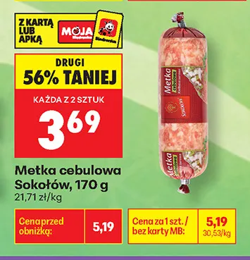 Metka cebulowa Sokołów promocja w Biedronka