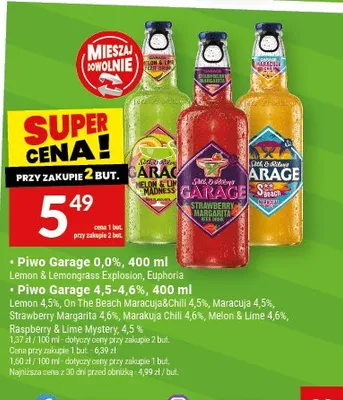 Piwo Garage Strawberry Margarita promocja w Twój Market