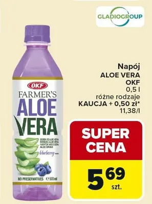 Napój Aloe Vera OKF Farmer's promocja w Carrefour