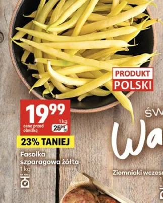 Fasolka szparagowa żółta promocja w Delikatesy Centrum