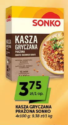 Kasza gryczana prażona Sonko 4-pak promocja w Groszek