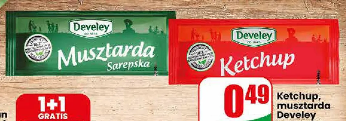 Ketchup Develey promocja w Dino