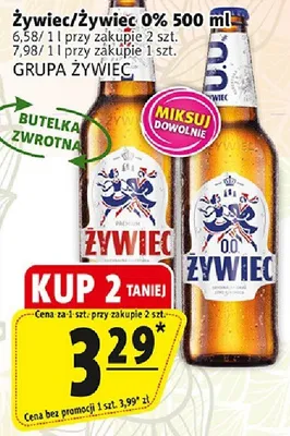 Piwo bezalkoholowe Żywiec 0% promocja w Prim Market