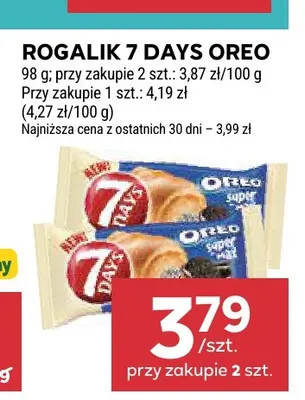 Rogalik 7 Days Oreo promocja w Stokrotka