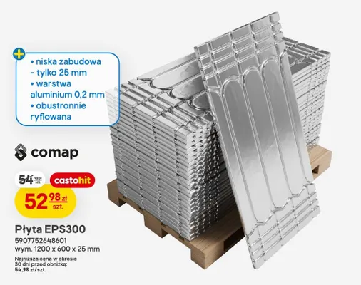 Płyta EPS300 comap wym. 1200x600x25mm promocja w Castorama