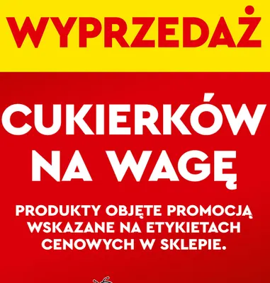 Cukierki na wagę promocja w Biedronka