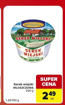 Serek wiejski Włoszczowa promocja w Carrefour Market