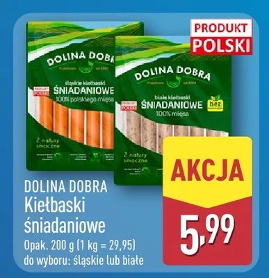 Kiełbaski śniadaniowe  promocja w Aldi