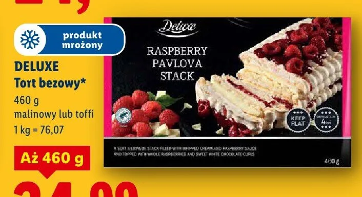 Tort bezowy toffii promocja w Lidl