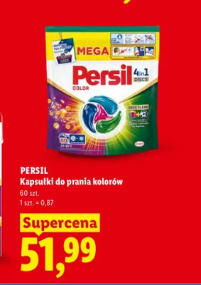 Kapsułki do prania Persil Discs Color 4in1 promocja w Lidl