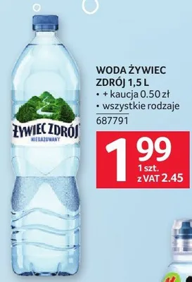 Woda Żywiec Zdrój 1.5 l promocja w Selgros