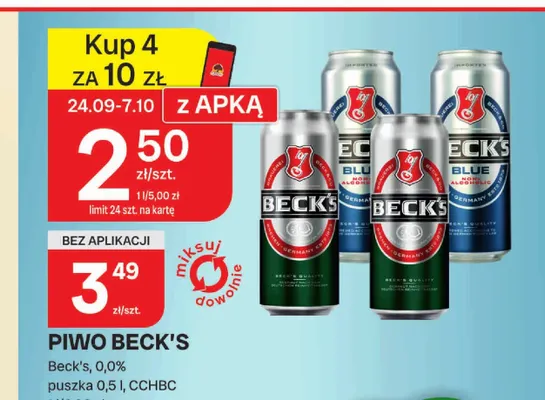 Piwo Beck's promocja w Chorten