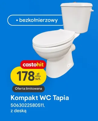 Kompakt WC Tapia z deską promocja w Castorama