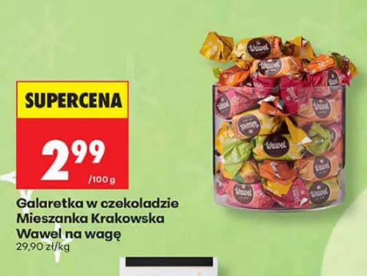 Galaretka w czekoladzie Mieszanka Krakowska Wawel na wagę promocja w Biedronka