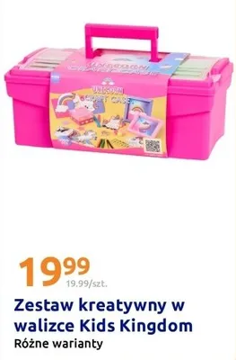 Zestaw kreatywny w walizce Kids Kingdom różne warianty promocja w Action