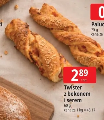 Twister z bekonem i serem promocja w Leclerc
