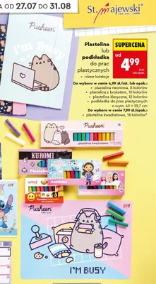 Plastelina z brokatem St. Majewski promocja w Biedronka