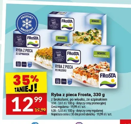 Ryba z pieca ze szpinakiem Frosta promocja w Twój Market