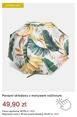 Parasol składany z motywem roślinnym Medicine promocja w Medicine
