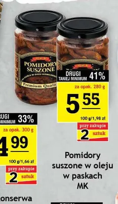 Pomidory suszone w oleju w paskach MK promocja w Gram Market