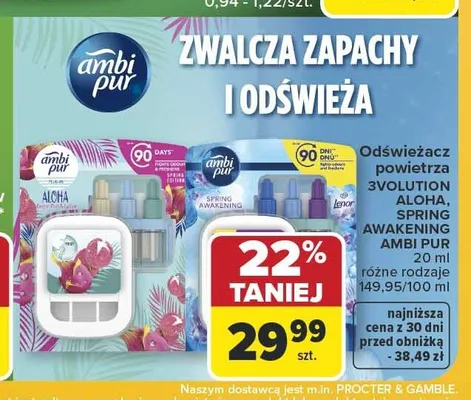 Odświeżacz powietrza Ambi Pur 3Volution Spring Awakening promocja w Carrefour Market
