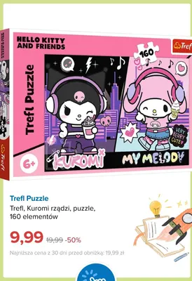 Puzzle Trefl Kuromi rządzi 160 elementów promocja w Smyk
