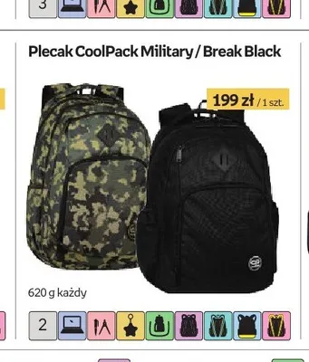 Plecak CoolPack Break Black promocja w Empik