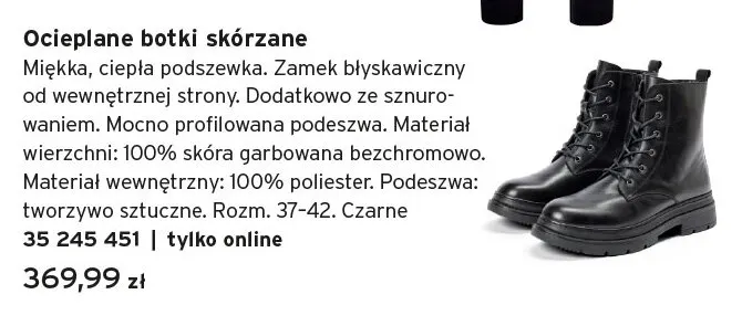 Ocieplane botki skórzane Tchibo promocja w Tchibo