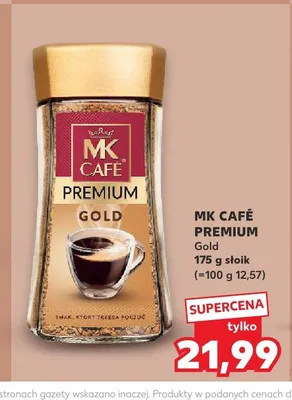 Kawa rozpuszczalna MK CAFÉ PREMIUM Gold promocja w Kaufland