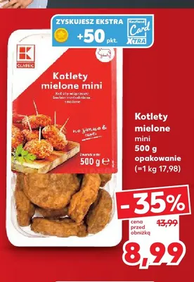 Kotlety mielone mini K-Classic promocja w Kaufland
